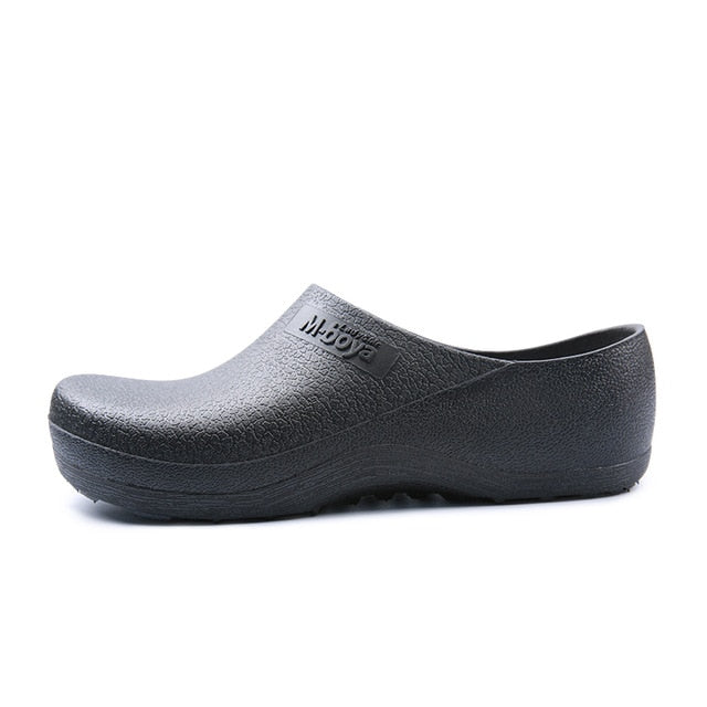 Hotel Kitchen Clogs Non-slip Chef Shoes Casual Flat Work Shoes Breathable Resistant Kitchen Cook Working Shoes Size Plus 37-46